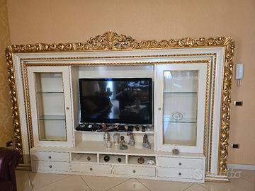 parete attrezzata con vano porta tv
