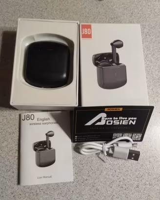 Auricolari bluetooth Soicear J80 Aosien nere