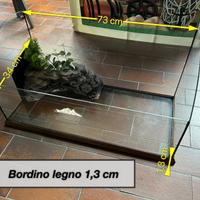Aquario/terrario per tartaruga acqua o terra