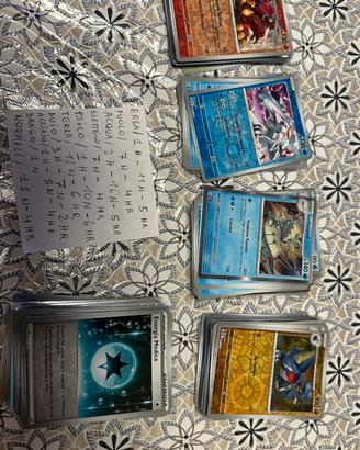 Lotto carte pokemon paradosso temporale