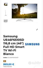 Smart TV Samsung UE46F6510SD 46"  3D WiFi