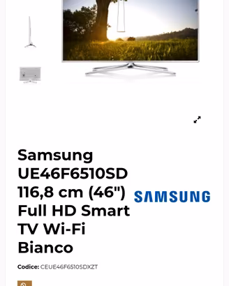 Smart TV Samsung UE46F6510SD 46"  3D WiFi