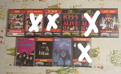 Lotto Musicassette Kiss  edizioni  d'epoca  