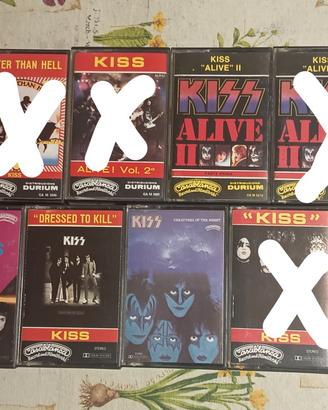 Lotto Musicassette Kiss  edizioni  d'epoca  