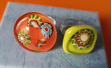 Anelli con murrine sommerse 