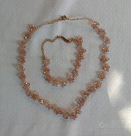 Parure collana e braccialetto fatti a mano 
