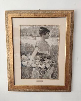Quadro vintage stile 800 "La Primavera".