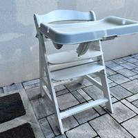 Seggiolone pappa in legno Hauk