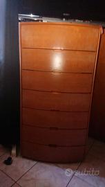 CASSETTIERA SETTIMINO IN LEGNO 7 CASSETTI