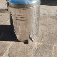 Contenitore per olio 50 lt in acciaio inox