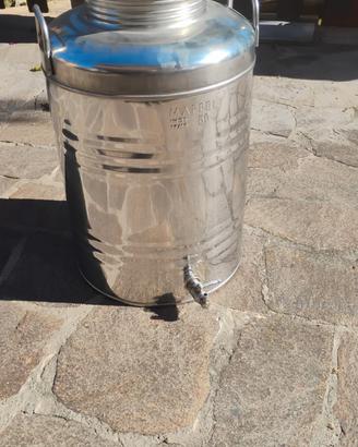 Contenitore per olio 50 lt in acciaio inox
