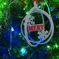 pallina personalizzata con Fiocco di neve 