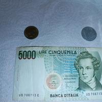 Lotto monete e banconote lire dal 54 all 85