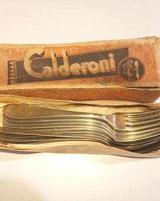 Servizio posate cucchiai forchette Calderoni Milan
