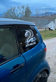 Coppia Adesivi 3M RACING con cobra colore a scelta