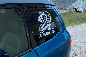 Coppia Adesivi 3M RACING con cobra colore a scelta