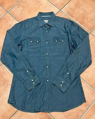 Camicia uomo denim scuro Alea Traveller - Tg 40