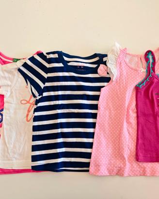 set 6 magliette bimba taglia 2 anni