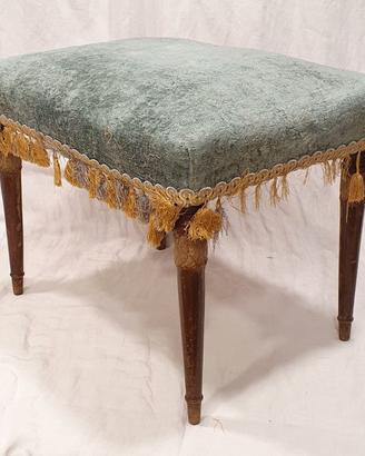 Poggiapiedi, pouf Vintage artigianale, sgabello
