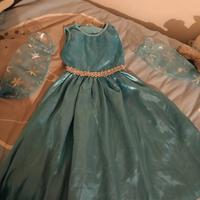 vestito carnevale elsa frosen