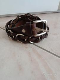 Cintura marrone in pelle Donna