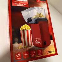 Macchina per popcorn hoomei 1200watt rossa nuova