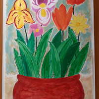 Quadro "Vaso con fiori "