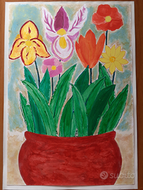 Quadro "Vaso con fiori "