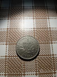moneta 1 franc 1960 francese 