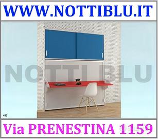 Letto a Scomparsa SE482 _ piazze con scrivania