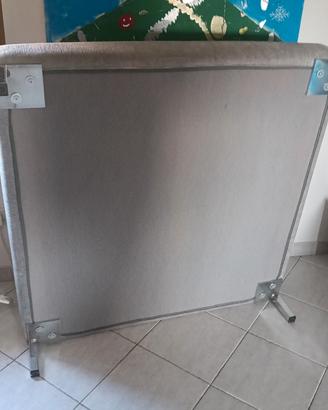 pouf 110x110 cm grigio argento. 