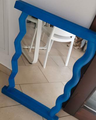 Specchio Raro Vintage Ikea ULK blu