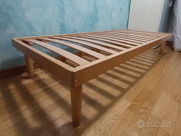 Letto singolo DORSAL in legno (Alta Qualità) - Com