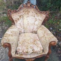 Sedia antica stile barocco 