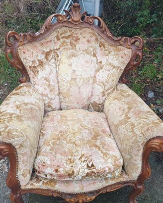 Sedia antica stile barocco 