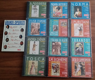 Collana 12 cd GRANDI OPERISTI LIBRO