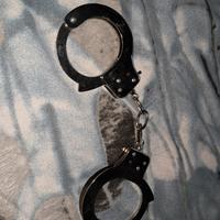 manette gioco sexi con chiavi in metallo polizia