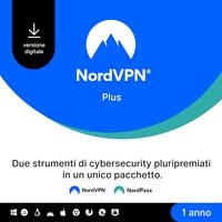 NordVPN Plus, 1-Anno, VPN e Software Password 