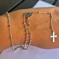 Collana rosario argento 925