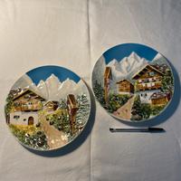 Coppia piatti decorativi, anni ‘50