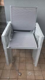 Set sedie da giardino nuove