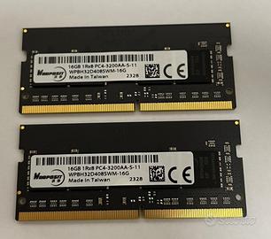 RAM SO-DIMM DDR4 3200 32GB (16x2)