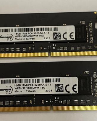 RAM SO-DIMM DDR4 3200 32GB (16x2)