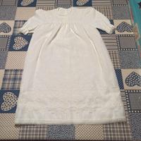 Vestitino battesimo con cuffietta e copertina