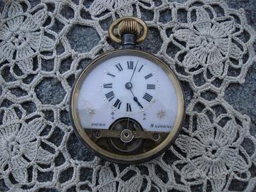 Splendido orologio da tasca stile hebdomas 8giorni
