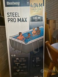 PISCINA FUORI TERRA NUOVA E COPERTURA NUOVA