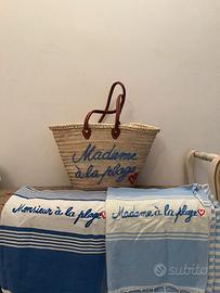 Set mare “Madame à la plage” – borsa + 2 teli