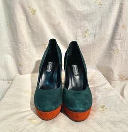 Bagatt • Décolleté in pelle/suede color blocking