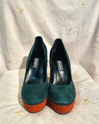 Bagatt • Décolleté in pelle/suede color blocking
