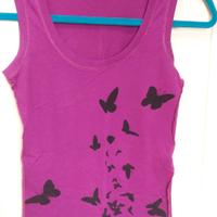 Canotta donna viola Dolce e Gabbana originale 